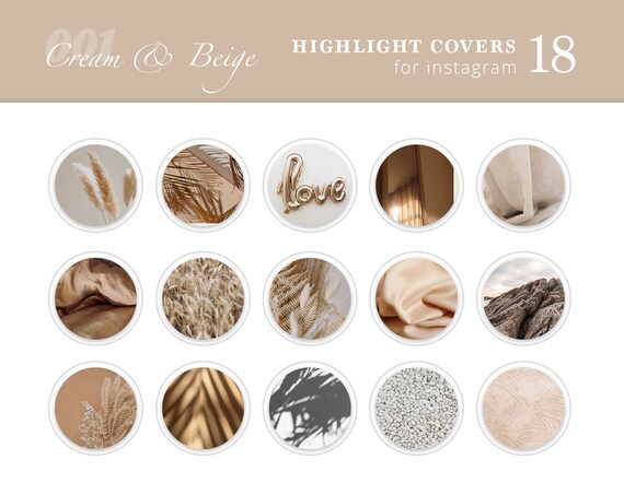 18 Boho Instagram Highlight Covers. Brown story highlight & | Etsy