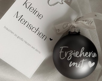 Weihnachstgeschenk Erzieherin I Kleine Geschenke Weihnachten I Weihnachtskugel I Danke Geschenk Erzieher,Hebammen,Pfelger