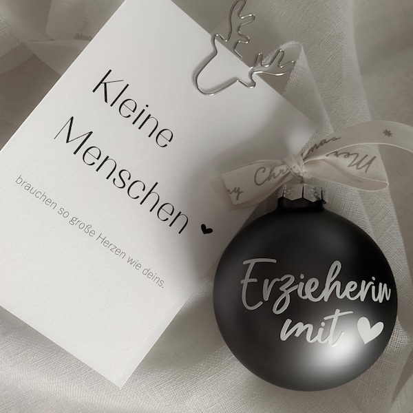 Weihnachstgeschenk Erzieherin I Kleine Geschenke Weihnachten I Weihnachtskugel I Danke Geschenk Erzieher,Hebammen,Pfelger