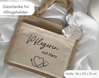 Geschenke für Krankenpfleger I Dankeschön Pflegerin I Geschenk Pfleger I Pfleger mit Herz I Ärztin mit Herz I Krankenschwester Geschenkidee