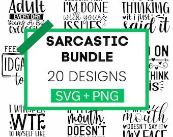 Bundle SVG sarcastique / Mega SVG Bundle / T-Shirt Designs SVG / Svg Bundle / dictons Svg Bundle