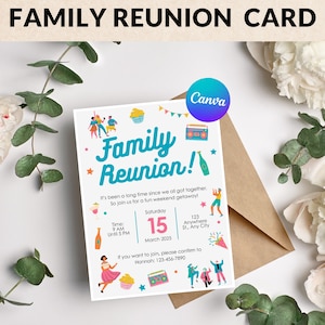Family Reunion  Invitation / Family Reunion Invitation / Family Gathering Invitation / Family Party Invitation / Reunion Invitation
