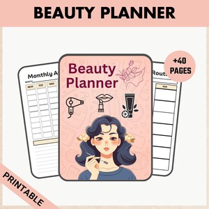 Beauty Planner / Skincare Planner / Glow Up Planner / Makeup Planner / Beauty Routine / Beauty Journal / Skincare Tracker