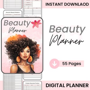Beauty Planner / Skincare Planner / Glow Up Planner / Makeup Planner / Beauty Routine / Beauty Journal / Skincare Tracker