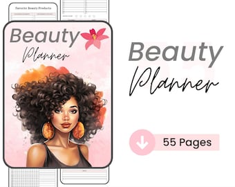 Beauty Planner / Skincare Planner / Glow Up Planner / Makeup Planner / Beauty Routine / Beauty Journal / Skincare Tracker
