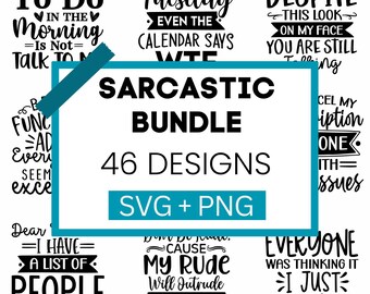 Bundle SVG sarcastique / Mega SVG Bundle / T-Shirt Designs SVG / Svg Bundle / dictons Svg Bundle