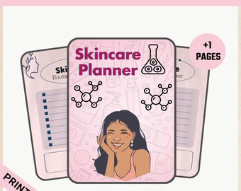 Skincare Planner / Digital Planner / Printable Planner / / Beauty Planner / Daily Planner / Healing Anxiety / Self Love