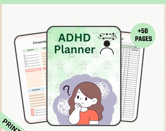 ADHD プランナー / ADHD ジャーナル / ADHD 組織 / 成人向け ADHD ジャーナル / iPad 用 ADHD プランナー / 美的デジタル プランナー / ADHD ライフ