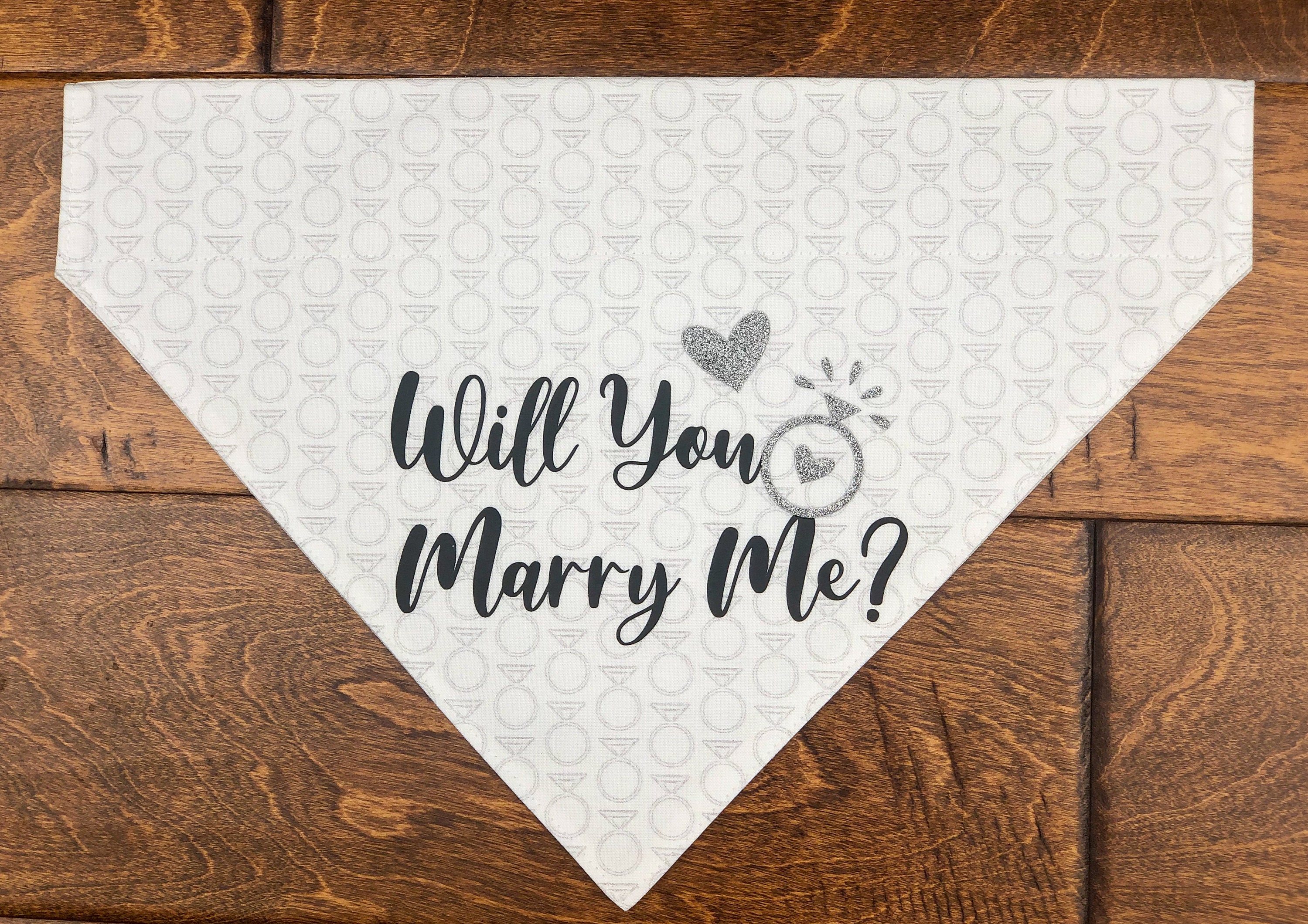 Will You Marry Me Bandana for Dog Doggie Scarf for Wedding Etsy