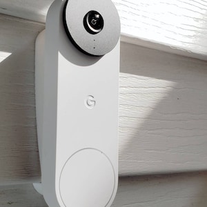 Google Nest (Wired, 2nd Gen.) Doorbell Vinyl/ Board Siding Mount with optional Wedge and Hood