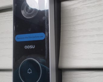 Aosu draadloze 5 megapixel ultra-hd deurbel vinyl/bord gevelbeplating