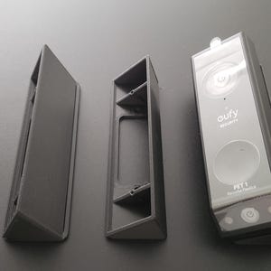 Horizontal Wedge kit for Eufy E340 (Battery) Dual Lenses Doorbell with Optional Hood