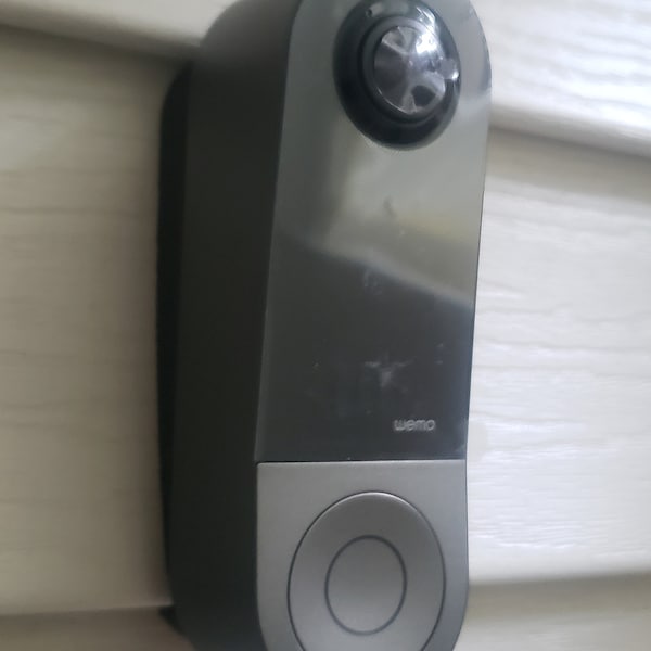 Wemo Wired Doorbell Mount for Traditional Vinyl/Board Siding/ Compatible with original Wedges/ Optional Hood