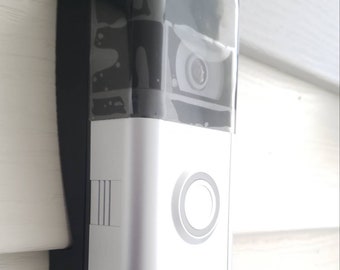 Ring Plus/4th/3rd -Gen Battery Doorbell Mount for Traditional Vinyl/Board Siding/ Optional Hood/ Compatible with original Wedges