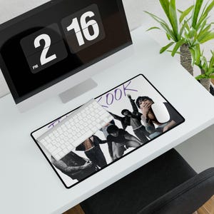 Alfombrilla de escritorio para teclado y ratón de computadora Jungkook de BTS