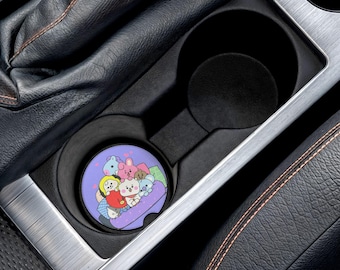 Set of 2 BTS BT21 Soapstone Car Coaster