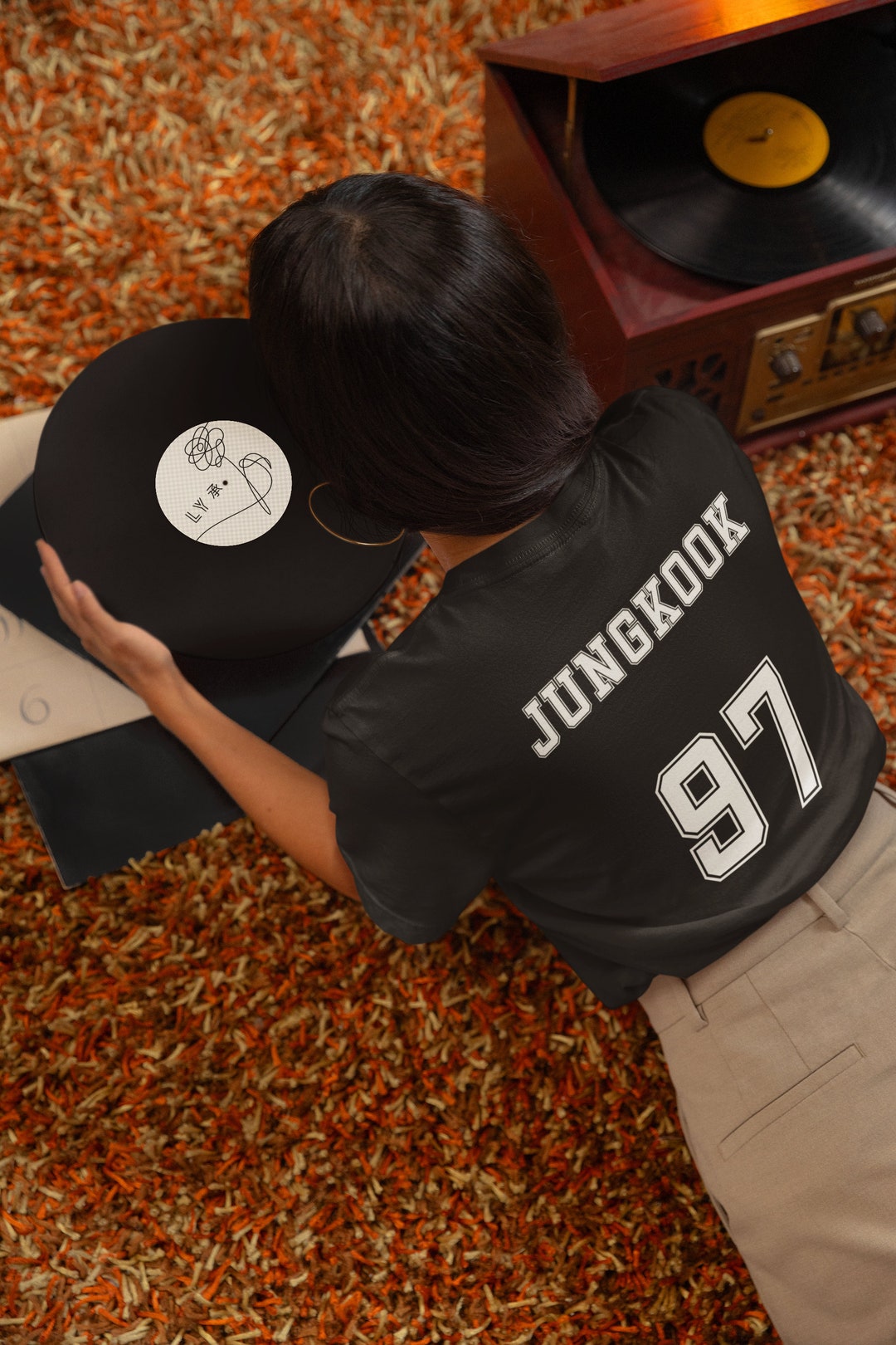 Stunning BTS World Tour Football Jersey Winged Neck Shirt