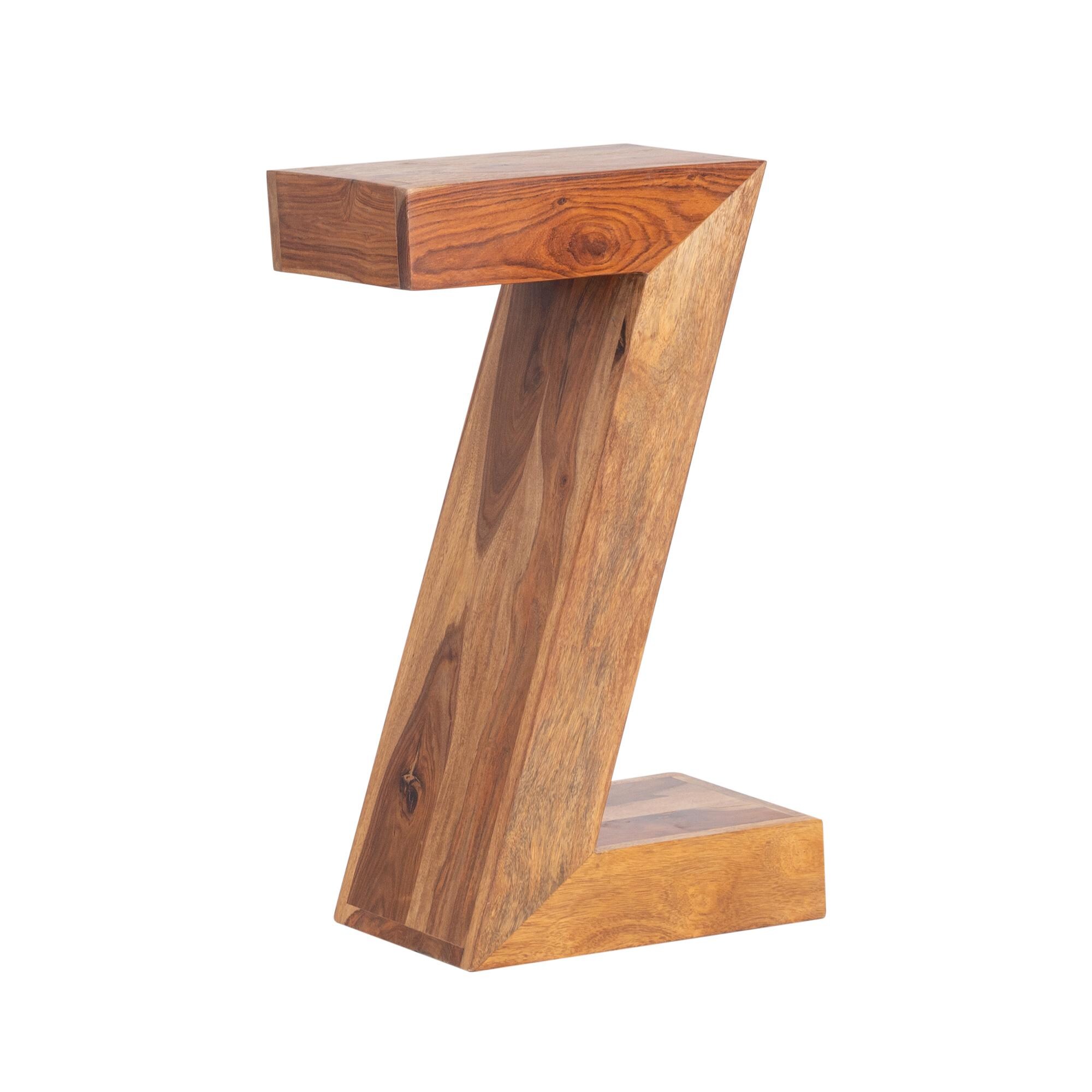 Z Shape Solid Wood Side Table - Etsy Z Shape Solid Wood Side Table - Etsy