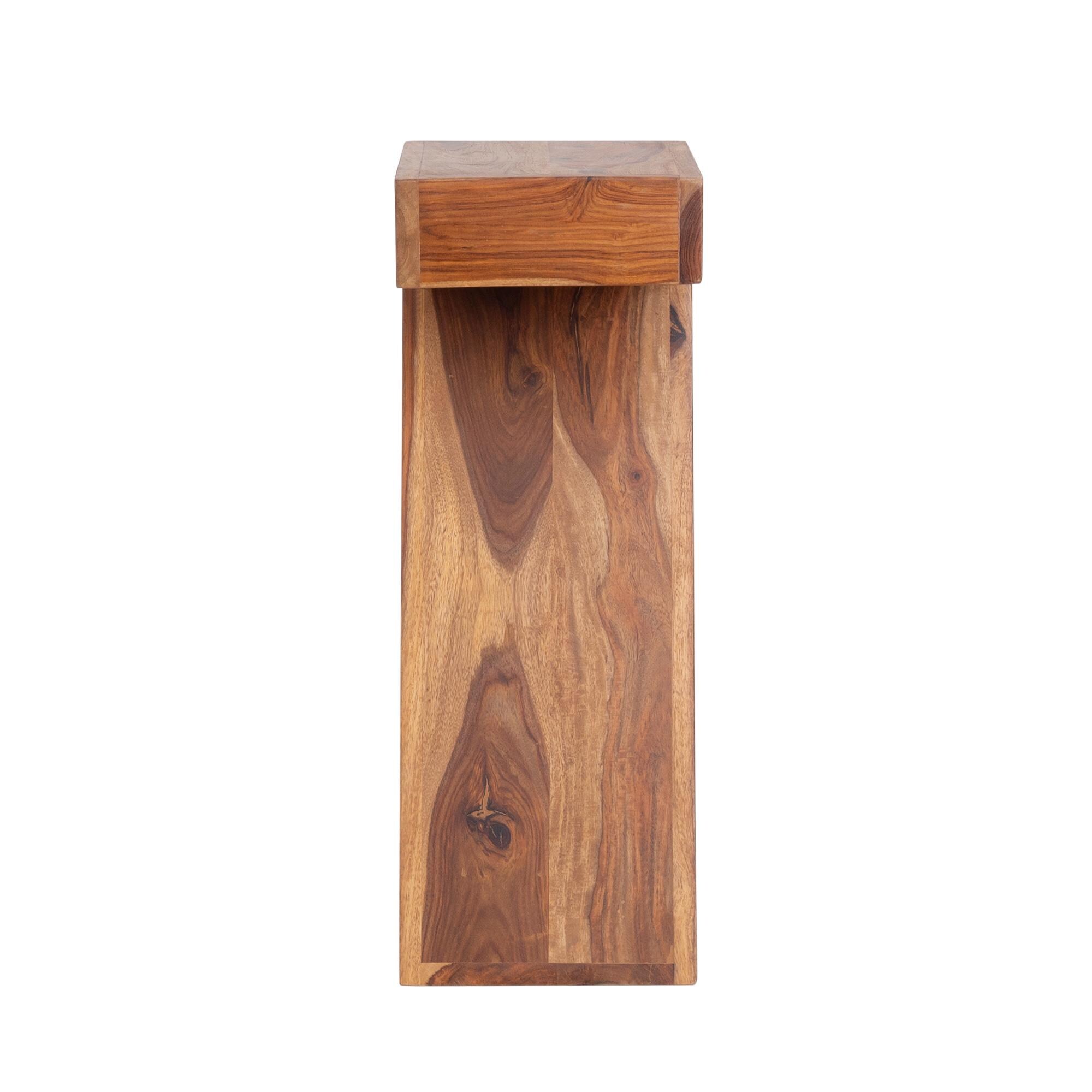 Z Shape Solid Wood Side Table - Etsy