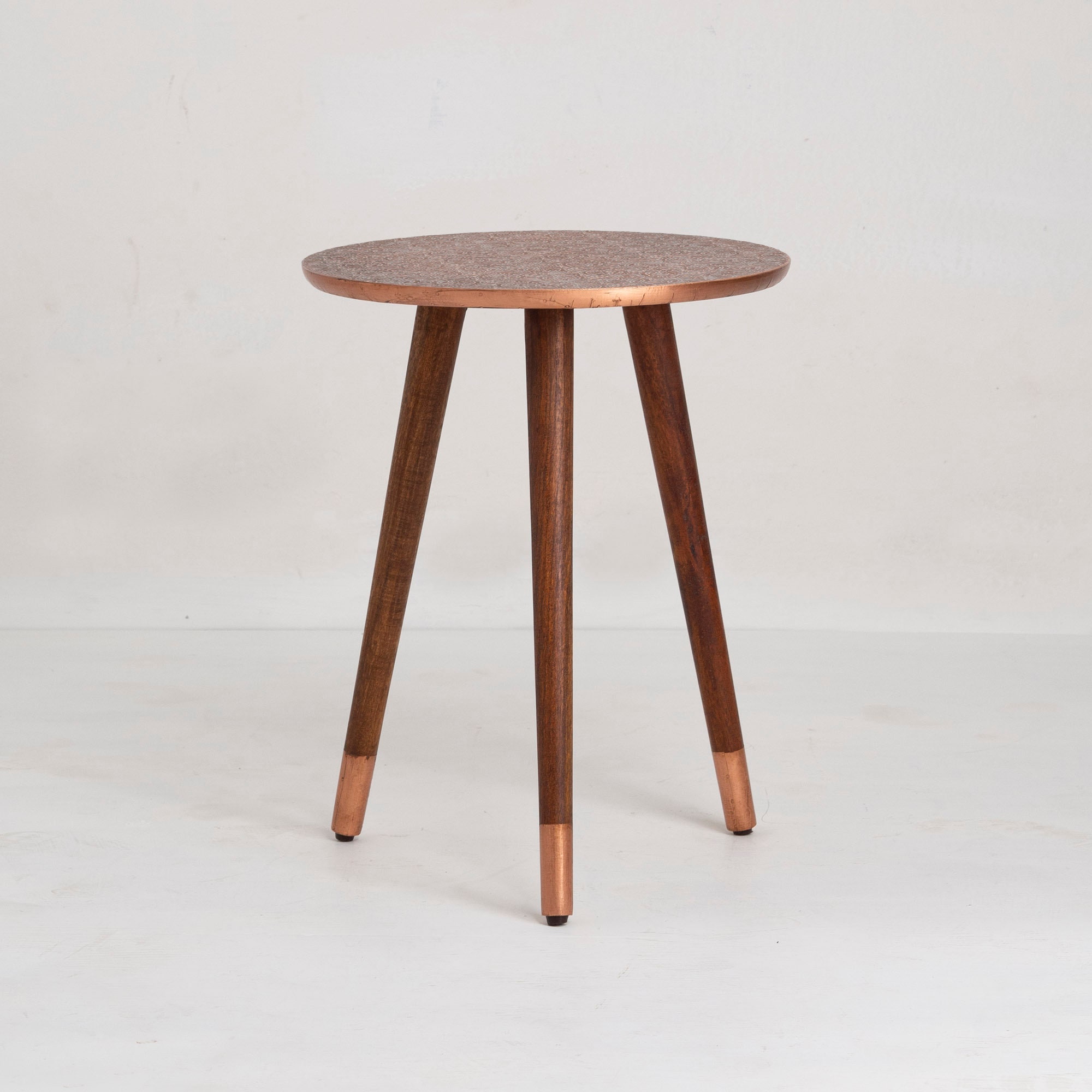 Side Table / Brasscopper Side Table / Accent Table / Brasscopper