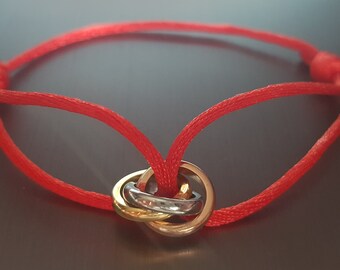 Gold Foil Flaked Bracelet Red Plastic Art Confetti Gold Tone Oval Link 7 Bracelet