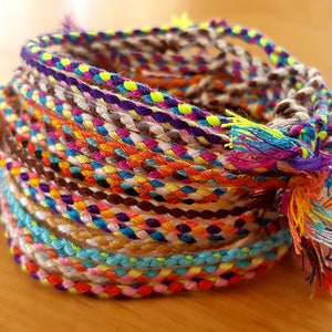 Tibetan Buddhist woven bracelet - lucky knots - yoga - meditation