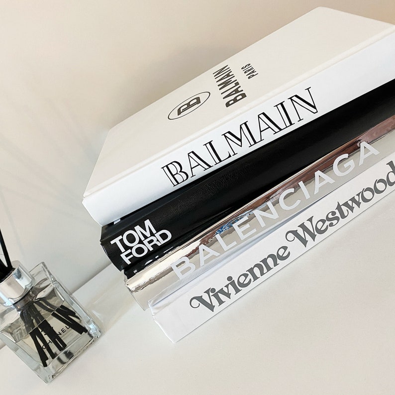 Designer Inspired Coffee Table Decor Books MADE TO ORDER Etsy