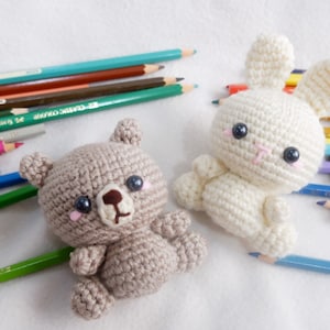 Bunny & Bear Amigurumi PDF Crochet Pattern