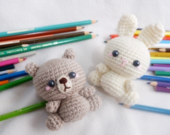 Bunny & Bear Amigurumi PDF Crochet Pattern