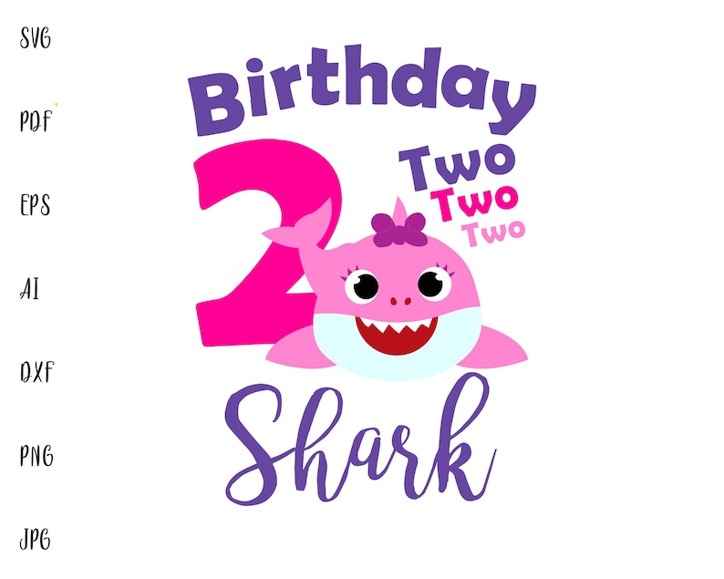 Baby Shark Birthday Svg Free - 2111+ SVG PNG EPS DXF File - New SVG Cut