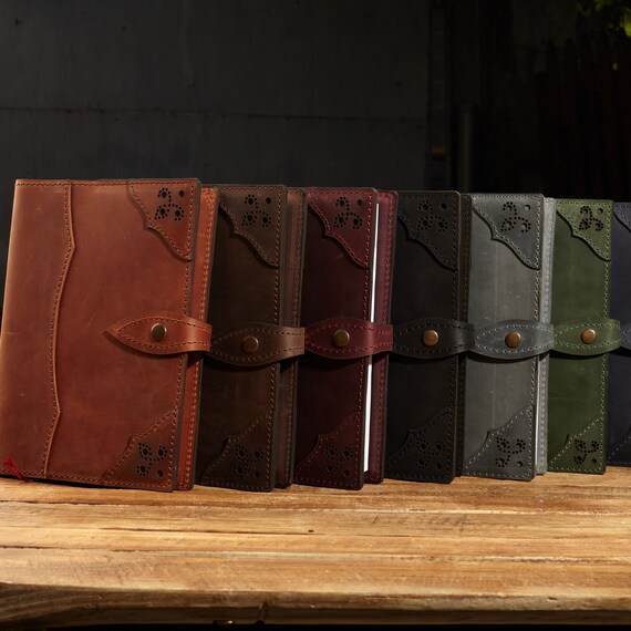 Notebook With Logo, Leather Book Cover, Leather Bible Cover, A5 Notebook Cover, Personalized Cover, planner cover, notebook cover a4