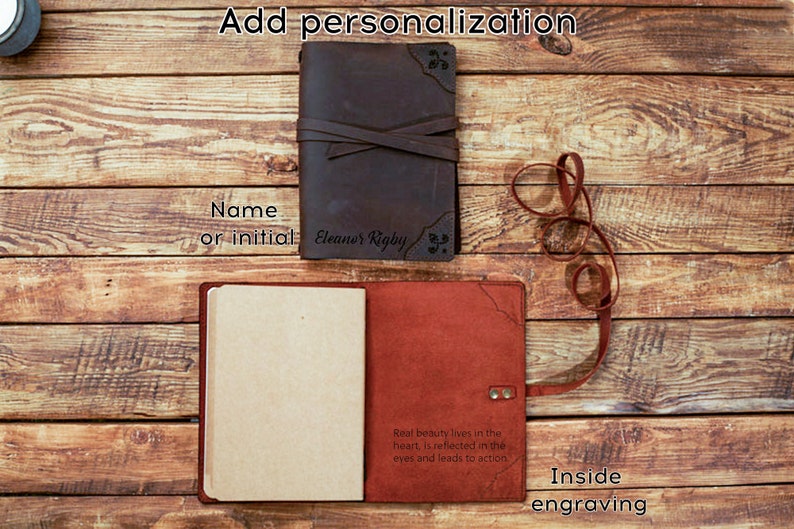 Leather Sketchbook, Journal for Women, A5 Leather Journal, Leather