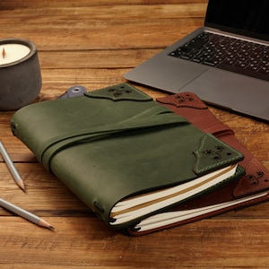 Personalized Leather sketchbook, Journal for Women, A5 leather journal, Leather notebooks, Engraved Journal, Travel gift for writer