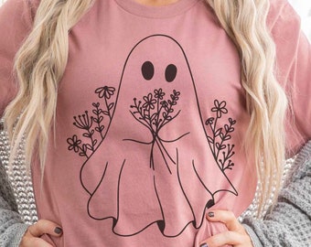 SPRING | Floral ghost tshirt.