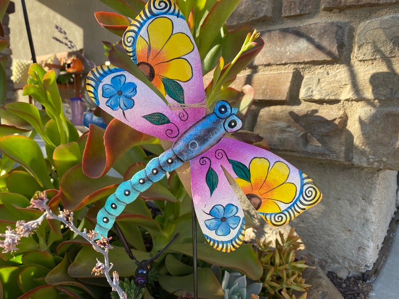 Dragonfly / Home Decor / Yard Art / Garden Art / Dragon Fly Etsy