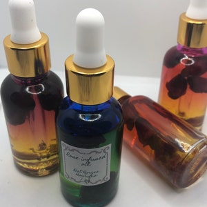 Rose Infused Face Serum, Anti Aging Facial Oil, Vitamin E Enriched Skin Moisturizer, Skin Smoothing Balm, Wrinkle Reducer Natural Skincare
