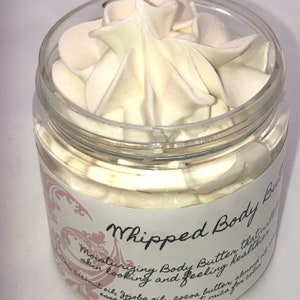 All Natural Whipped Body Butter, Shea Butter Moisturizing Skin Lotion, Hydrating Cocoa Butter, Anti Aging Rose Hip Oil