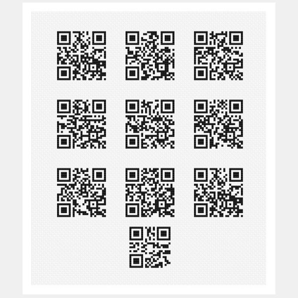 Qr Code Christmas Cards Etsy