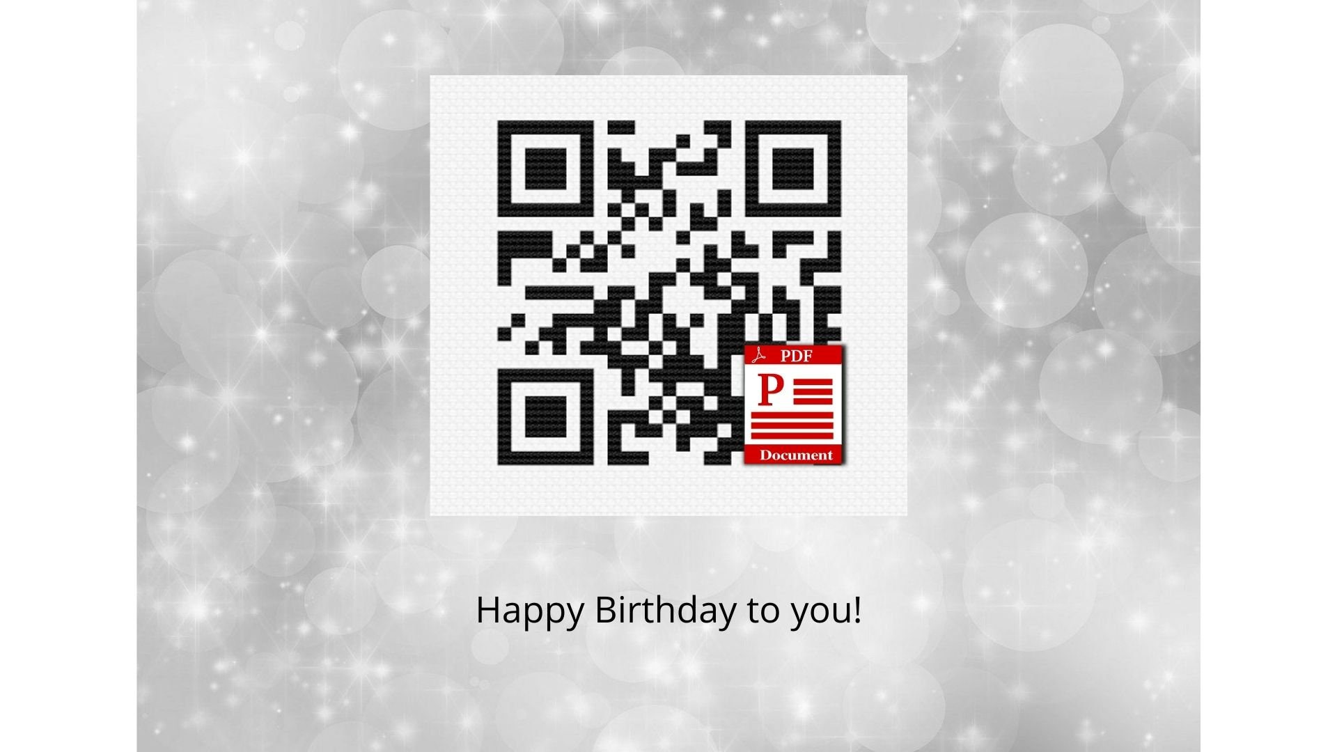 Scan Code Happy Birthday