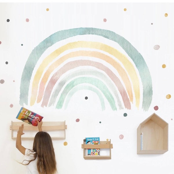 Kids Nursery Rainbow Wall Sticker Murals Decals Wall Art Home Decor Wall Sticker Poster Wall Decor