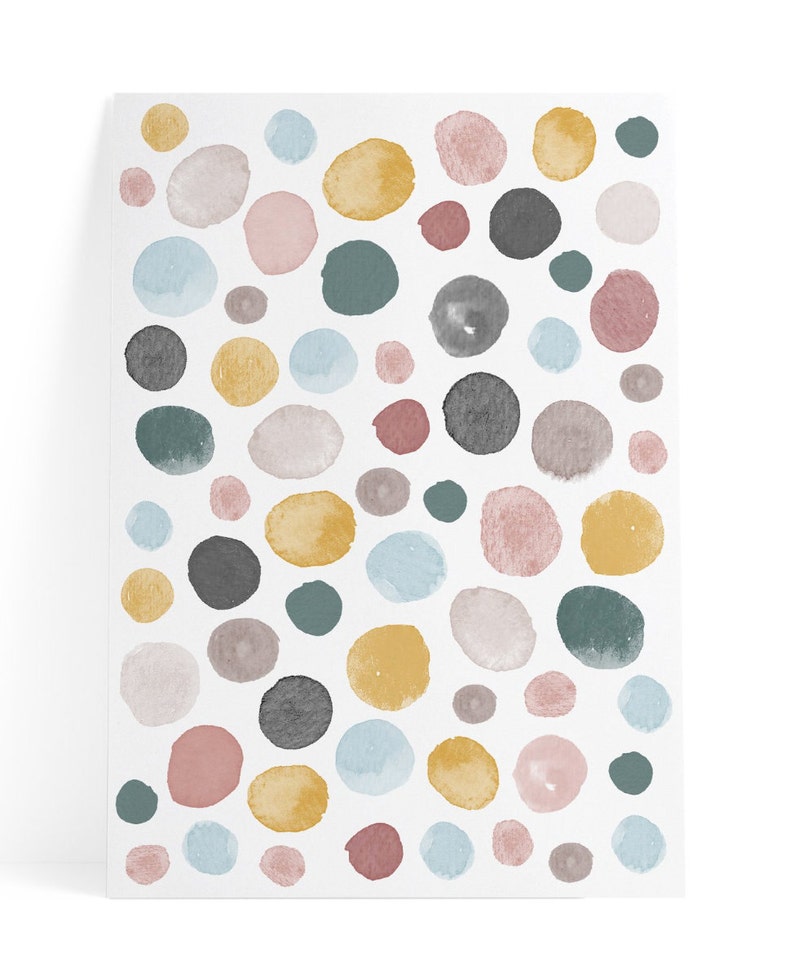 Kids Nursery Spots Dots Wall Sticker Murals Decals Wall Art Etsy