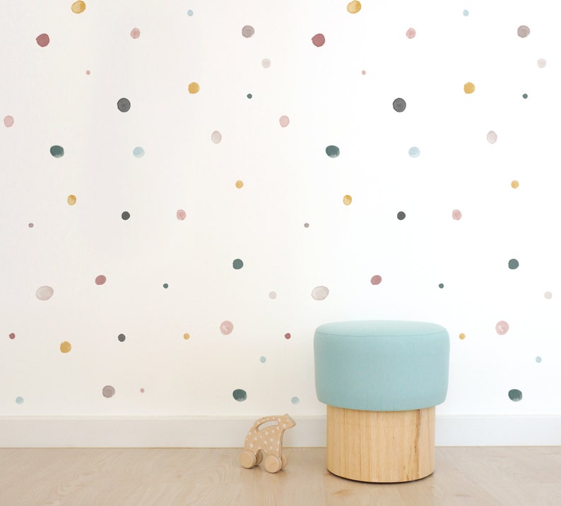 Kids Nursery Spots Dots Wall Sticker Murals Decals Wall Art Etsy