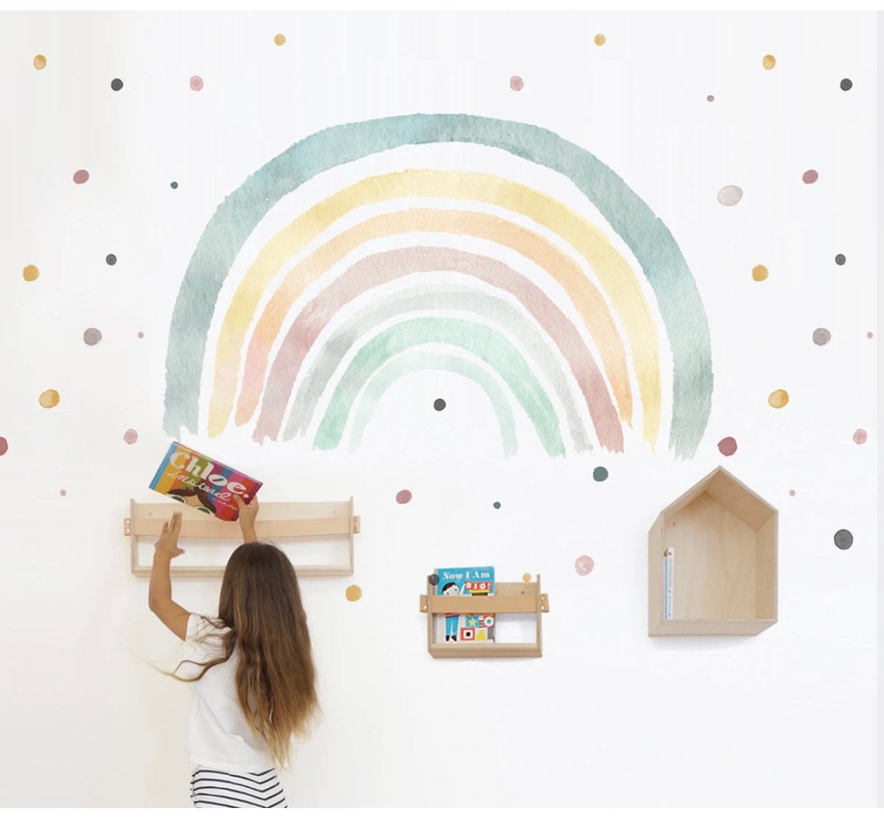Wandtattoo Sonne - Bunte Wanddekoration Für Kinderzimmer Im Boho Style