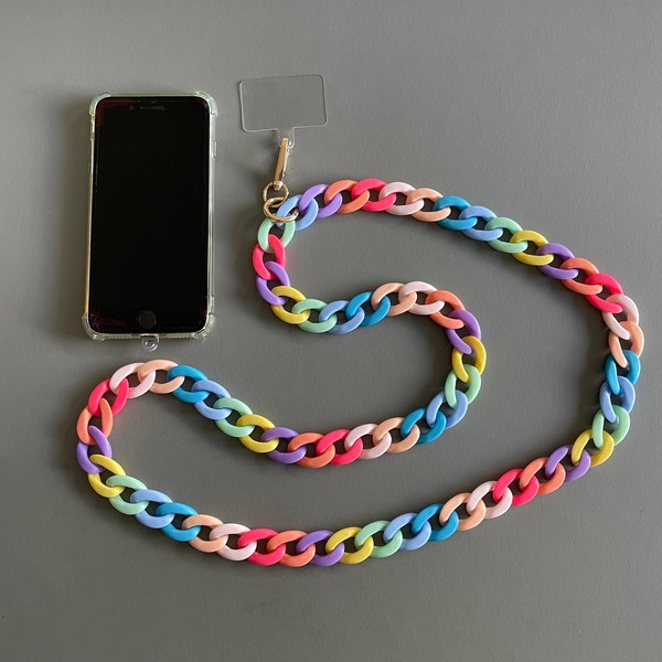 Phone chain/Phone lanyard/Phone strap/Crossbody phone chain/Phone necklace/Phone case lanyard/Phone leash/Mobile phone chain/Gift for her