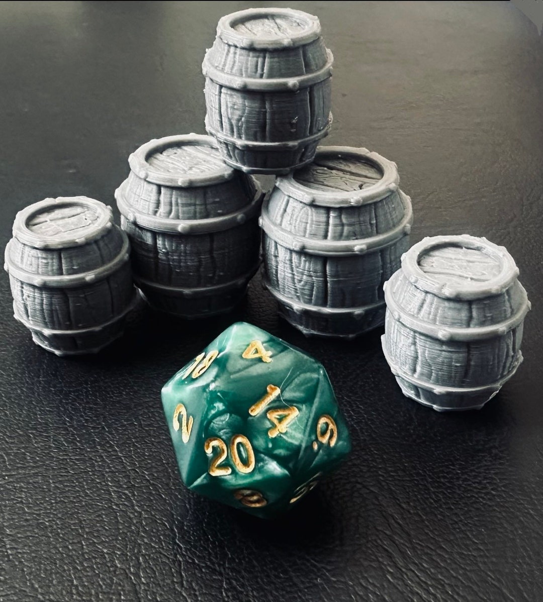 Dnd/warhammer Barrels Scenery 10 Pack - Etsy