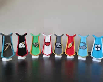 OSRS 99 Skill Cape Display Stand | Old School RuneScape Gaming Desk Decor