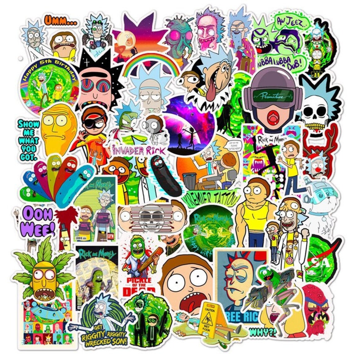 Rick and Morty stickers notebook stickers mobile phone Etsy