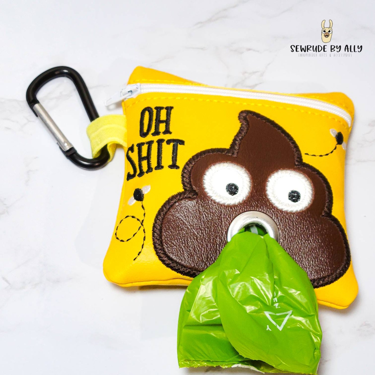 Dog Poop Bag Holder OH Shit Poop Bag Holder Funny Dog Etsy