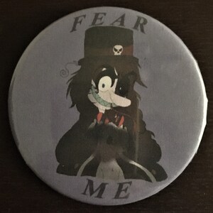 2&quot; Inch Character Button - Master Nightmare &quot;Fear Me&quot;
