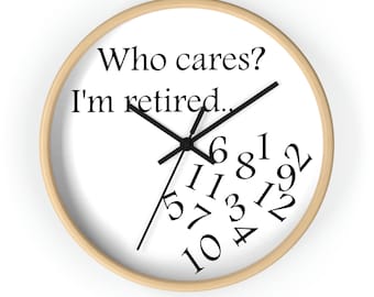 Personalized Retirement Gift Clock – Unique Statement Piece for the Home or Office